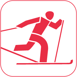 icon skilanglauf rot auf weiss 